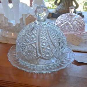 Elegant Glass Butter Dish with Dome Lid